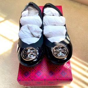 Tory Burch Caroline flats, Black